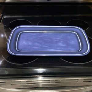 Bee & Willow Rectangular Blue Serving Tray